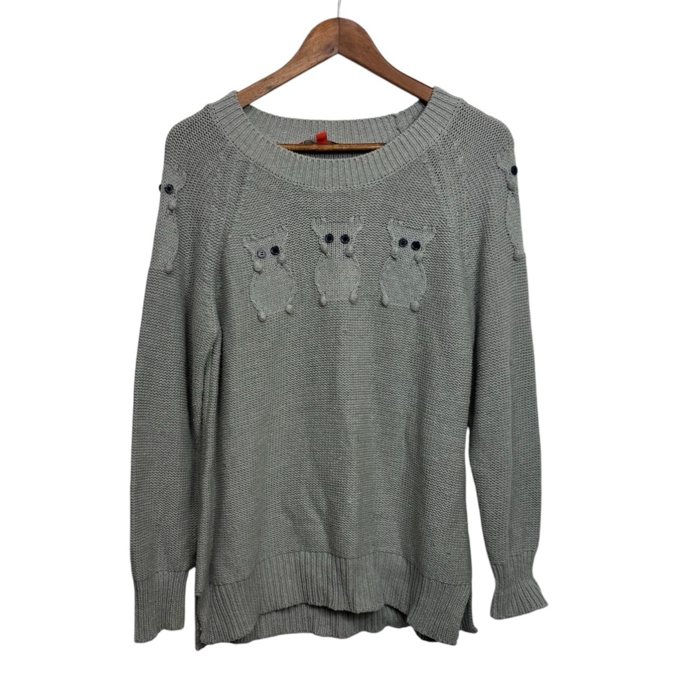 Modcloth Gray Critter Credibility Mouse Sweater